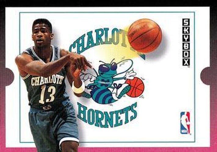 #284 Kendall Gill - Charlotte Hornets - 1992-93 SkyBox Basketball