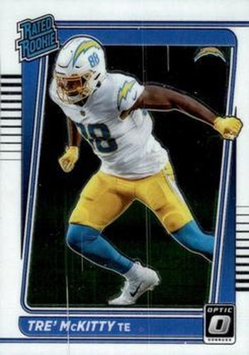 #284 Tre' McKitty - Los Angeles Chargers - 2021 Donruss Optic Football