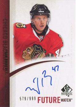 #284 Evan Brophey - Chicago Blackhawks - 2010-11 SP Authentic Hockey