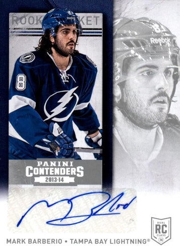 #284 Mark Barberio - Tampa Bay Lightning - 2013-14 Panini Contenders Hockey
