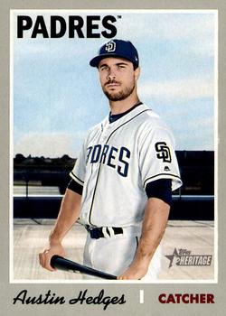 #284 Austin Hedges - San Diego Padres - 2019 Topps Heritage Baseball