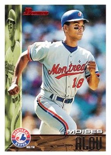 #285 Moises Alou - Montreal Expos - 1995 Bowman Baseball