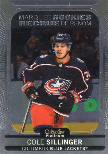 #285 Cole Sillinger - Columbus Blue Jackets - 2021-22 O-Pee-Chee Platinum Hockey