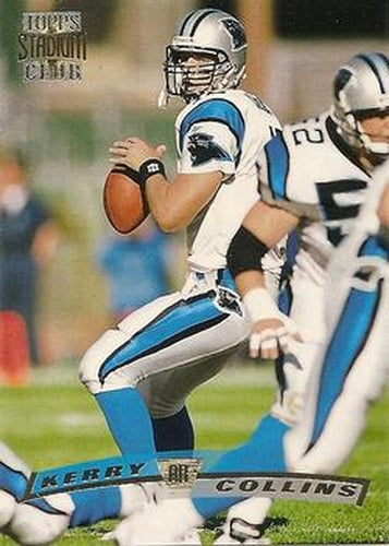#285 Kerry Collins - Carolina Panthers - 1996 Stadium Club Football