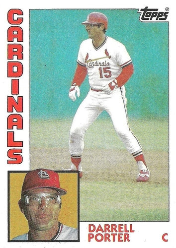 #285 Darrell Porter - St. Louis Cardinals - 1984 Topps Baseball