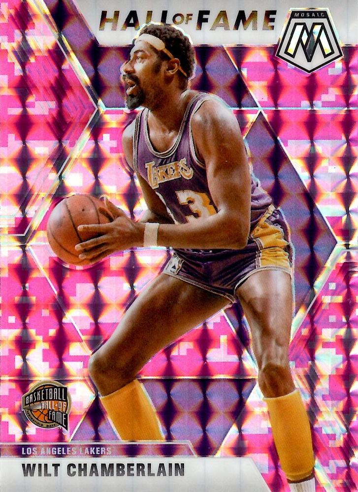 #285 Wilt Chamberlain - Los Angeles Lakers - 2019-20 Panini Mosaic - Camo Pink Basketball