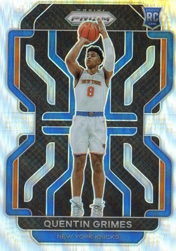 #285 Quentin Grimes - New York Knicks - 2021-22 Panini Prizm - Silver Basketball