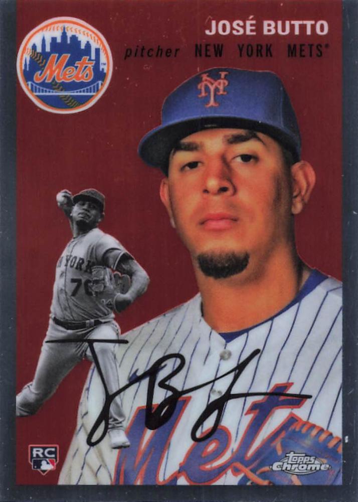 #285 José Butto - New York Mets - 2023 Topps Chrome Platinum Anniversary Baseball
