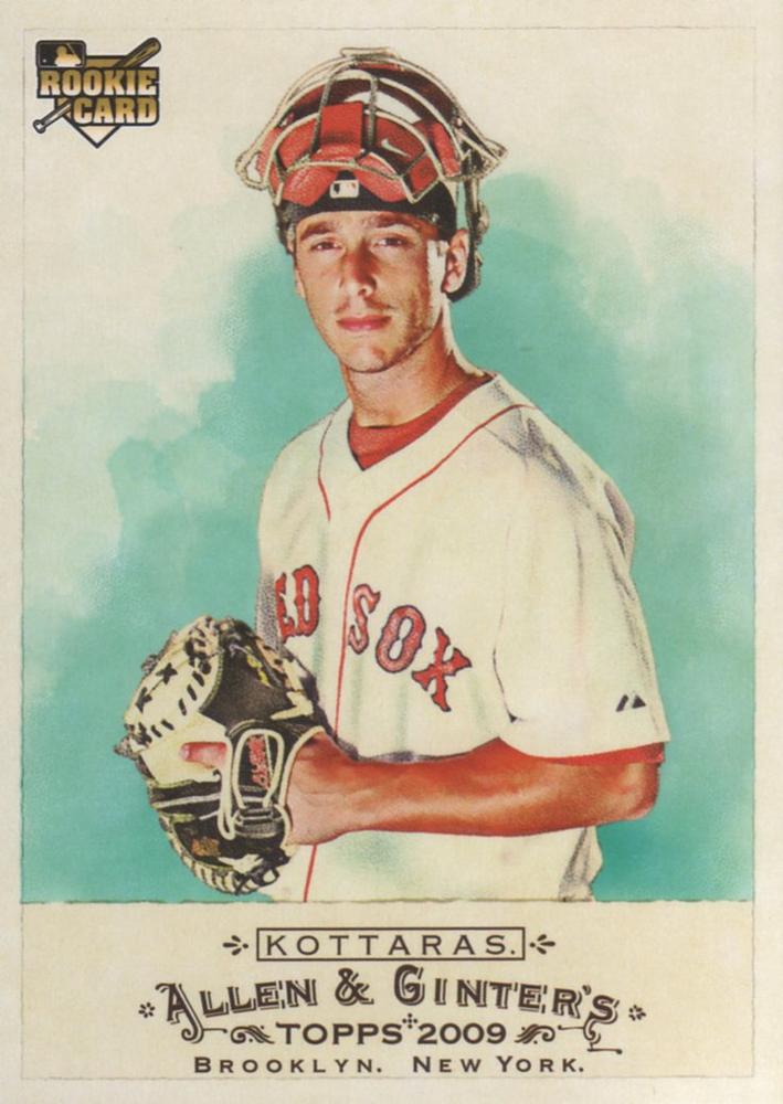 #285 George Kottaras - Boston Red Sox - 2009 Topps Allen & Ginter Baseball
