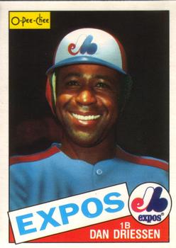 #285 Dan Driessen - Montreal Expos - 1985 O-Pee-Chee Baseball