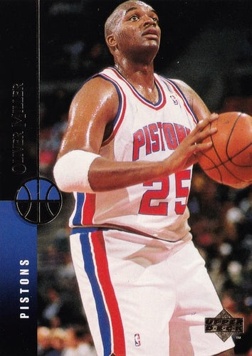#285 Oliver Miller - Detroit Pistons - 1994-95 Upper Deck Basketball