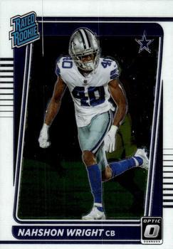 #285 Nahshon Wright - Dallas Cowboys - 2021 Donruss Optic Football