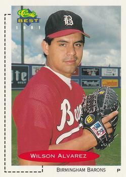 #285 Wilson Alvarez - Birmingham Barons - 1991 Classic Best Baseball
