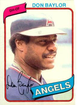 #285 Don Baylor - California Angels - 1980 Topps Baseball