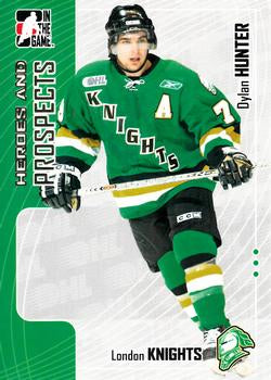 #285 Dylan Hunter - London Knights - 2005-06 In The Game Heroes and Prospects Hockey