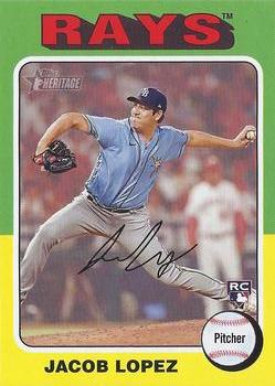 #285 Jacob Lopez - Tampa Bay Rays - 2024 Topps Heritage Baseball