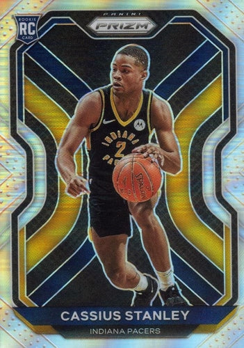 #285 Cassius Stanley - Indiana Pacers - 2020-21 Panini Prizm - Silver Prizms Basketball