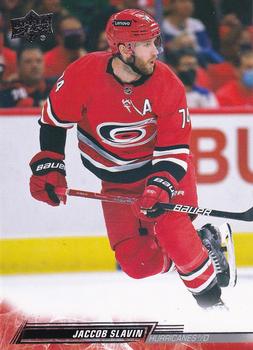 #286 Jaccob Slavin - Carolina Hurricanes - 2022-23 Upper Deck Hockey