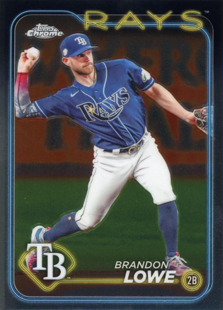 #286 Brandon Lowe - Tampa Bay Rays - 2024 Topps Chrome Baseball