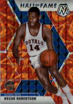 #286 Oscar Robertson - Cincinnati Royals - 2019-20 Panini Mosaic - Reactive Orange Basketball