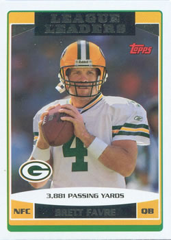 #286 Brett Favre - Green Bay Packers - 2006 Topps Football
