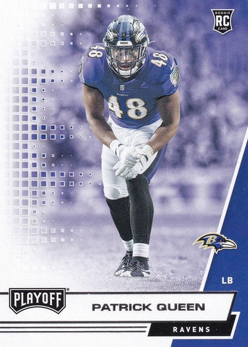 #286 Patrick Queen - Baltimore Ravens - 2020 Panini Playoff Football
