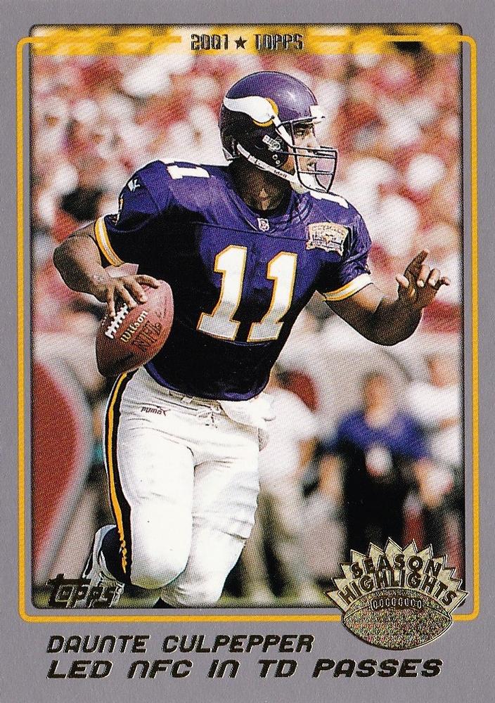 #286 Daunte Culpepper - Minnesota Vikings - 2001 Topps Football