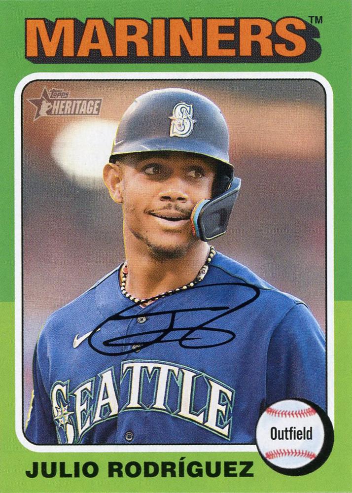 #286 Julio Rodríguez - Seattle Mariners - 2024 Topps Heritage Baseball