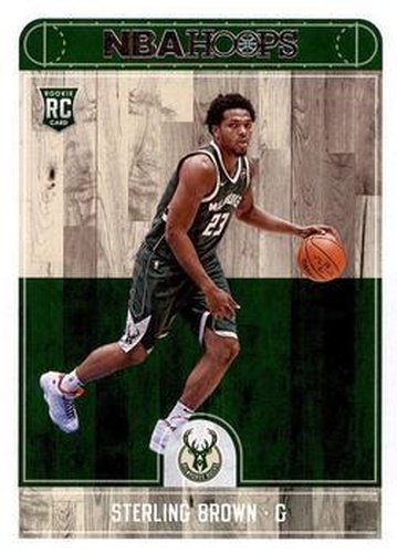 #286 Sterling Brown - Milwaukee Bucks - 2017-18 Hoops Basketball