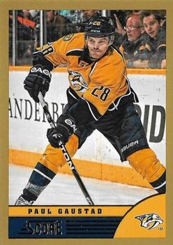 #286 Paul Gaustad - Nashville Predators - 2013-14 Score - Gold Hockey