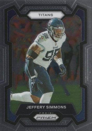 #286 Jeffery Simmons - Tennessee Titans - 2023 Panini Prizm Football