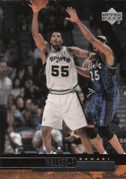 #286 Samaki Walker - San Antonio Spurs - 1999-00 Upper Deck Basketball