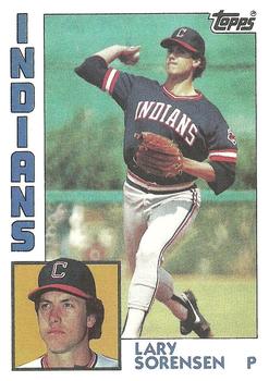 #286 Lary Sorensen - Cleveland Indians - 1984 Topps Baseball