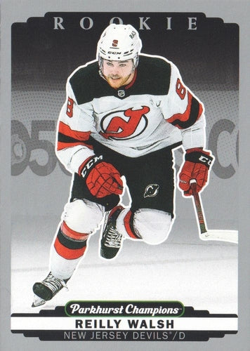 #286 Reilly Walsh - New Jersey Devils - 2022-23 Parkhurst Champions - Silver Hockey