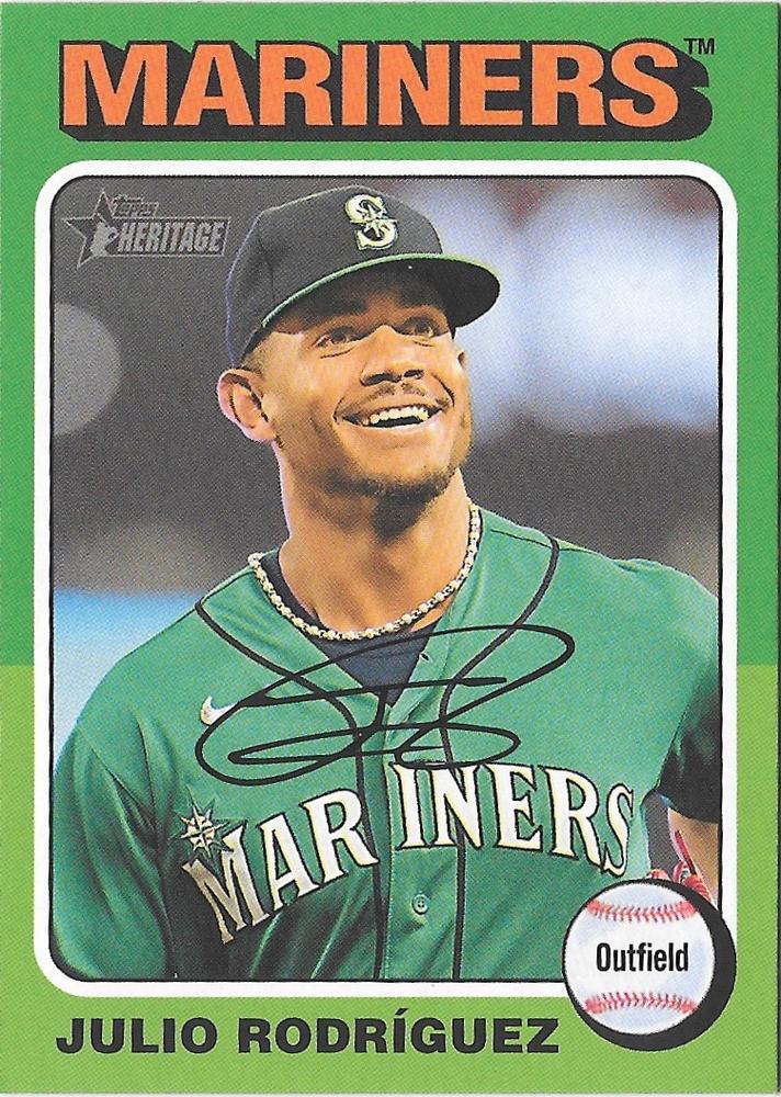 #286b Julio Rodríguez - Seattle Mariners - 2024 Topps Heritage Baseball