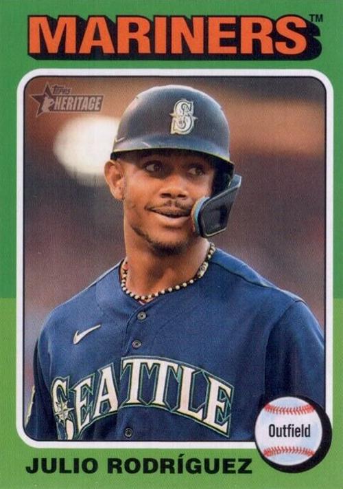 #286c Julio Rodríguez - Seattle Mariners - 2024 Topps Heritage Baseball