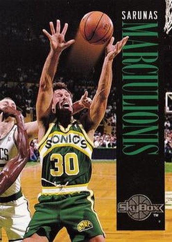 #287 Sarunas Marciulionis - Seattle SuperSonics - 1994-95 SkyBox Premium Basketball