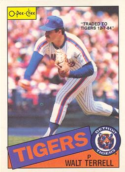 #287 Walt Terrell - Detroit Tigers - 1985 O-Pee-Chee Baseball