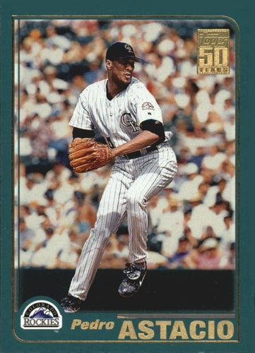 #287 Pedro Astacio - Colorado Rockies - 2001 Topps Baseball