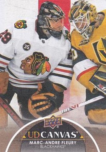 #C287 Marc-Andre Fleury - Chicago Blackhawks - 2021-22 Upper Deck - UD Canvas Hockey