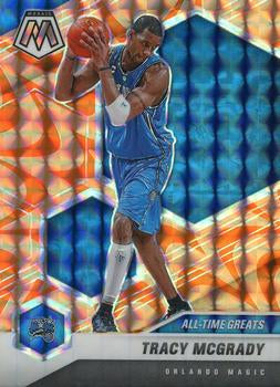 #287 Tracy McGrady - Orlando Magic - 2020-21 Panini Mosaic - Mosaic Reactive Orange Basketball