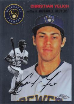 #287 Christian Yelich - Milwaukee Brewers - 2023 Topps Chrome Platinum Anniversary Baseball