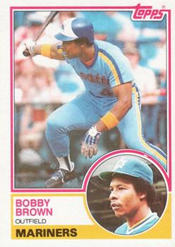 #287 Bobby Brown - Seattle Mariners - 1983 Topps Baseball