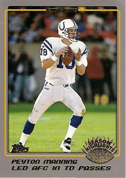 #287 Peyton Manning - Indianapolis Colts - 2001 Topps Football