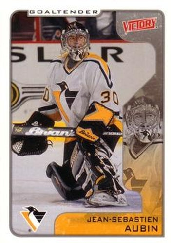 #287 Jean-Sebastien Aubin - Pittsburgh Penguins - 2001-02 Upper Deck Victory Hockey