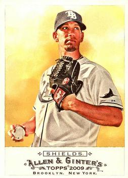 #287 James Shields - Tampa Bay Rays - 2009 Topps Allen & Ginter Baseball