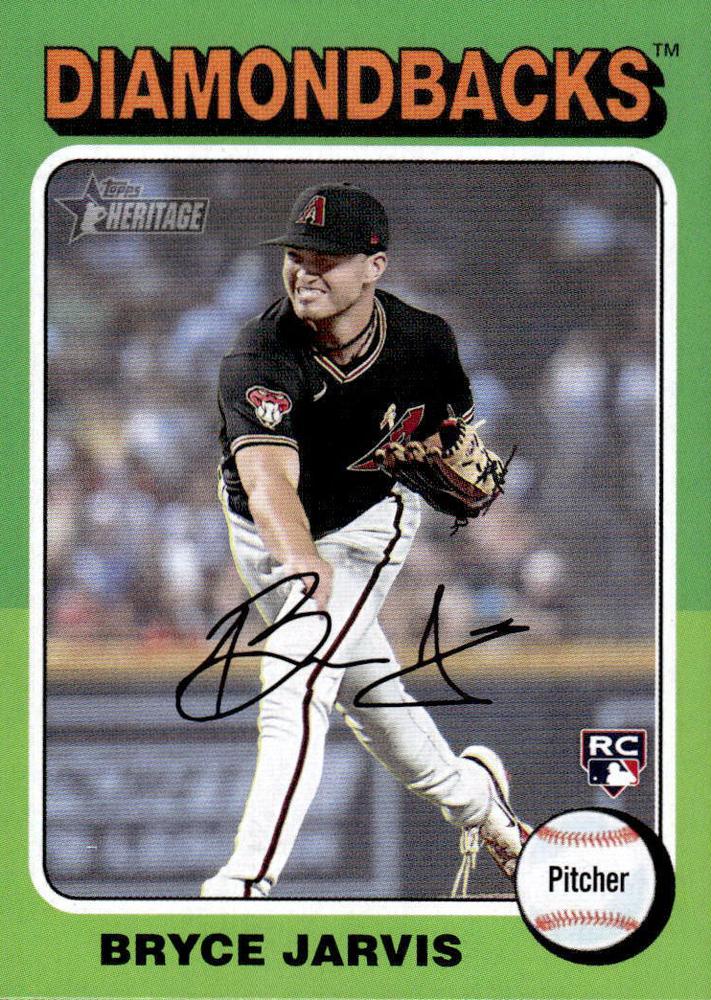 #287 Bryce Jarvis - Arizona Diamondbacks - 2024 Topps Heritage Baseball