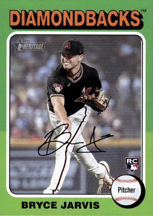 #287 Bryce Jarvis - Arizona Diamondbacks - 2024 Topps Heritage Baseball