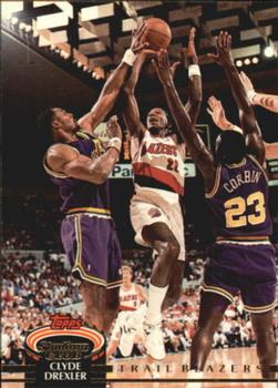 #287 Clyde Drexler - Portland Trail Blazers - 1992-93 Stadium Club Basketball