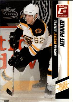 #287b Jeff Penner - Boston Bruins - 2010-11 Donruss Hockey